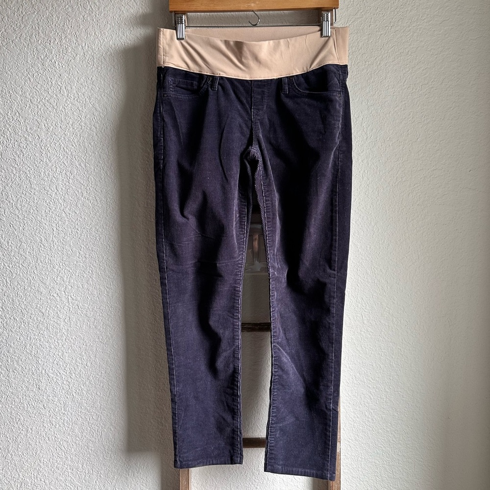 GAP Maternity Always Skinny Navy Corduroy Pants Sz: 8
